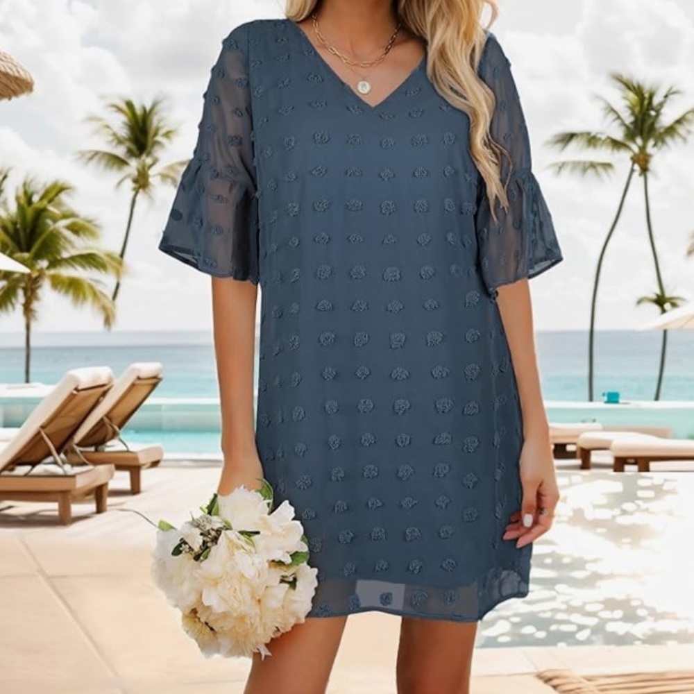 Blooming Jelly V-Neck Shift Dress